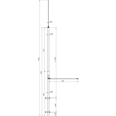 Zestaw DEHNiso-Combi wariant A, wys. 4200 mm, GFK/Al (105440)