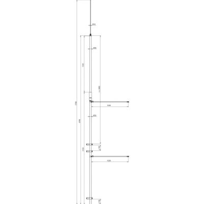 Zestaw DEHNiso-Combi wariant B, wys. 5700 mm, GFK/Al (105455)