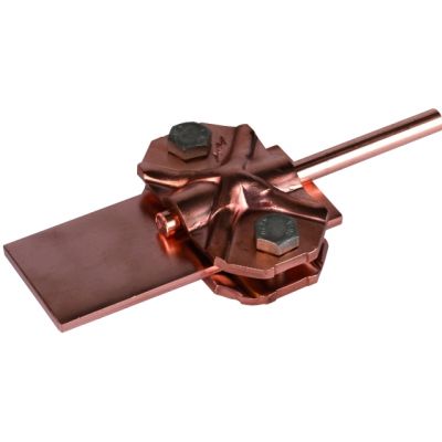 Zacisk probierczy z przekładką, drut 7-10/płask. 30-40 mm, Cu (454107)