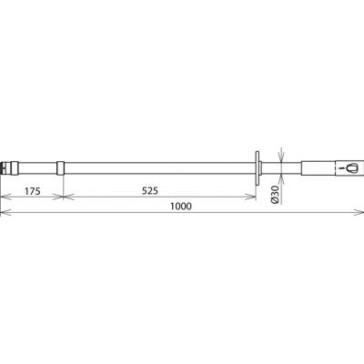 Drążek izolacyjny 36 kV, dł. 1000 mm (766100)