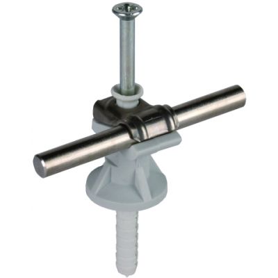 Wspornik DEHNfix do drutu 8 mm z kołkiem, wys. 30 mm, stal nierdzewna NIRO/szary (250001)