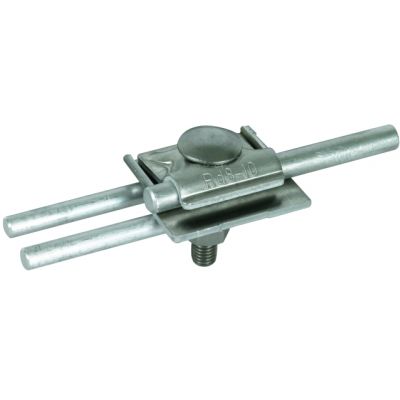 Zacisk FS do iglicy fi 10 mm i 2 drutów fi 8-10 mm, Al (380110)