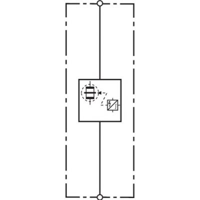 Ogranicznik przepięć DEHNbloc Maxi NH00, do podstaw bezp. NH00, do sieci 230 V AC (900255)