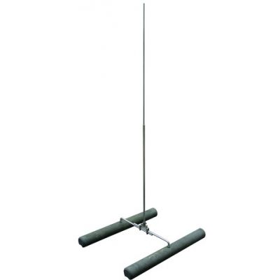 Iglica z podstawą, na dach z blachy trapezowej., fi 16/10 mm dł. 2000 mm, zestaw (123032)