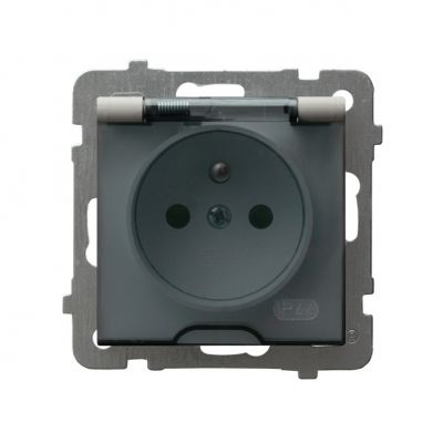 AS Gniazdo bryzgoszczelne z uziemieniem IP44 kaszmir GPH-1GZ/m/82/d OSPEL (GPH-1GZ/m/82/d)