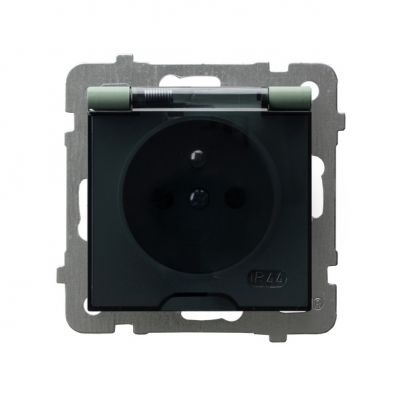 AS Gniazdo bryzgoszczelne z uziemieniem IP44 zielony mat GPH-1GZ/m/84/d OSPEL (GPH-1GZ/m/84/d)