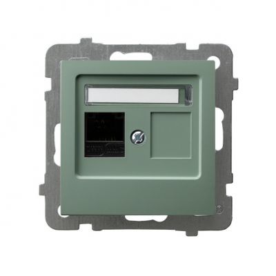 AS Gniazdo komputerowe pojedyncze, kat. 5e MMC - kolor zielony mat (GPK-1G/K/m/84)