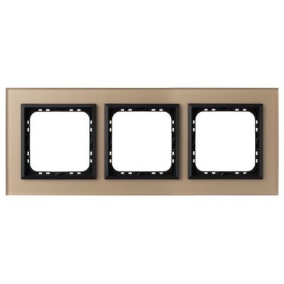 SONATA Ramka potrójna kolor szampańskie szkło szronione R-3RGC/81/33 OSPEL (R-3RGC/81/33)
