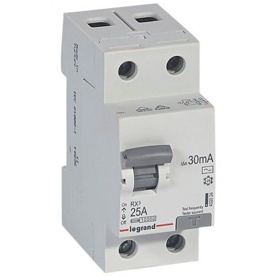 RX3 Wyłącznik Różnicowoprądowy 25A 2P 30Ma 402024 LEGRAND (402024)