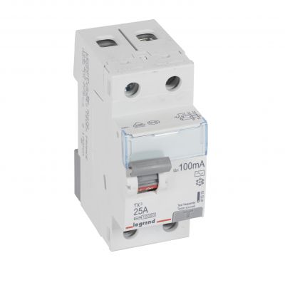 Wyłącznik Różnicowoprądowy P 302 2P 25A 100Ma Typ AC TX3 411519 LEGRAND (411519)