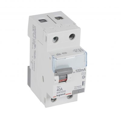 Wyłącznik Różnicowoprądowy P 302 2P 40A 100Ma Typ AC TX3 411520 LEGRAND (411520)