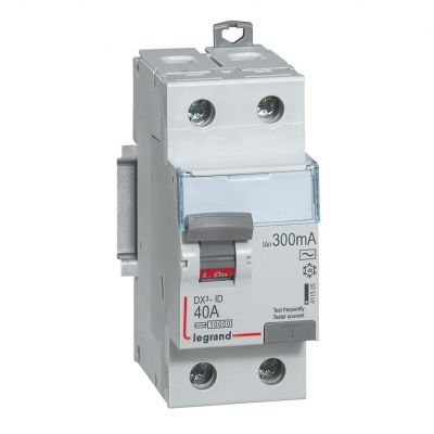 Wyłącznik Różnicowoprądowy P 302 2P 40A 300Ma Typ AC DX3 411525 LEGRAND (411525)