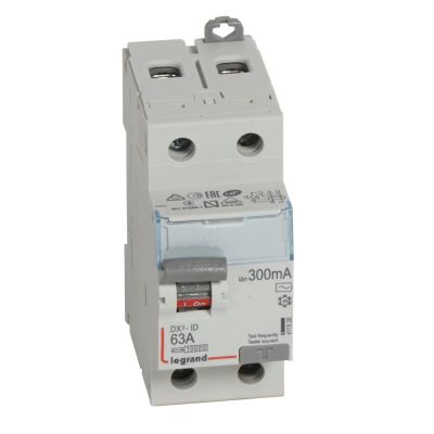 Wyłącznik Różnicowoprądowy P 302 2P 63A 300Ma Typ AC DX3 411526 LEGRAND (411526)