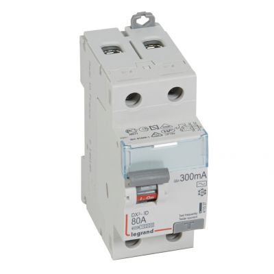 Wyłącznik Różnicowoprądowy P 302 2P 80A 300Ma Typ AC DX3 411527 LEGRAND (411527)