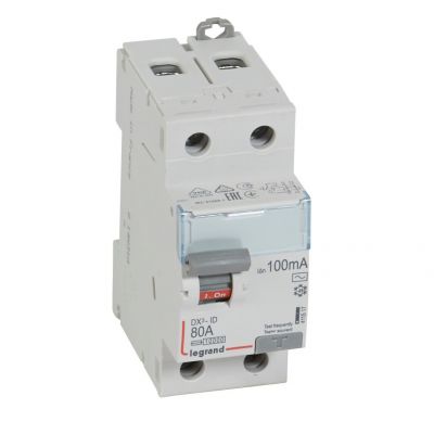 Wyłącznik Różnicowoprądowy P 302 2P 80A 100Ma Typ AC DX3 411517 LEGRAND (411517)