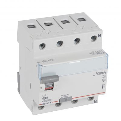 Wyłącznik Różnicowoprądowy P 304 4P 40A 500Ma Typa TX3 411795 LEGRAND (411795)