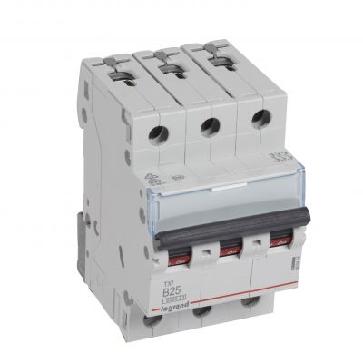 Wyłącznik Nadprądowy 3P B25A 6kA AC S303 TX3 403404 LEGRAND (403404)