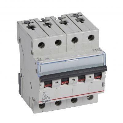 Wyłącznik Nadprądowy S 304 4P B40A 6kA TX3 403421 LEGRAND (403421)