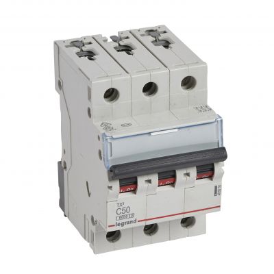 WYŁĄCZNIK NADPRĄDOWY S 303 3P C50A 6kA TX3 403550 LEGRAND (403550)