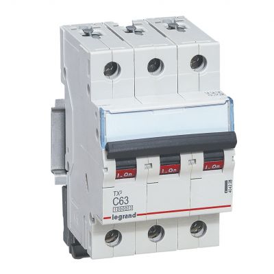 Wyłącznik Nadprądowy S 313 3P C63A 10000A TX3 404228 LEGRAND (404228)