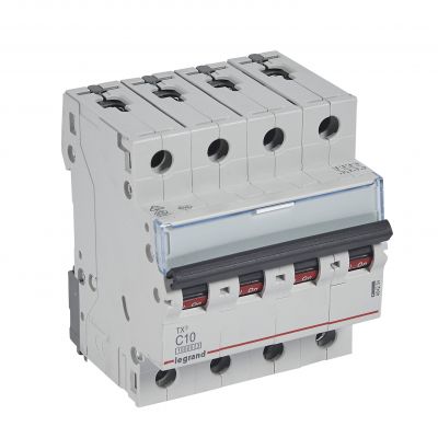 Wyłącznik Nadprądowy S 314 4P C10A 10000A TX3 404254 LEGRAND (404254)