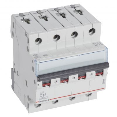 Wyłącznik Nadprądowy S 314 4P C13A 10000A TX3 404255 LEGRAND (404255)