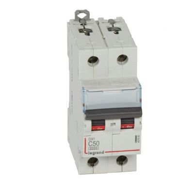 Wyłącznik Nadprądowy S 302 2P C50A 6kA DX3 407805 LEGRAND (407805)