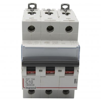 Wyłącznik Nadprądowy S 303 3P C10A 6kA DX3 407857 LEGRAND (407857)