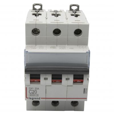 Wyłącznik Nadprądowy S 303 3P C20A 6kA DX3 407860 LEGRAND (407860)