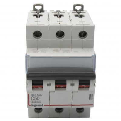Wyłącznik Nadprądowy S 303 3P C50A 6kA DX3 407864 LEGRAND (407864)