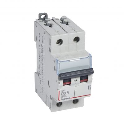 Wyłącznik Nadprądowy S 302 2P D0,5A 6kA DX3 408022 LEGRAND (408022)