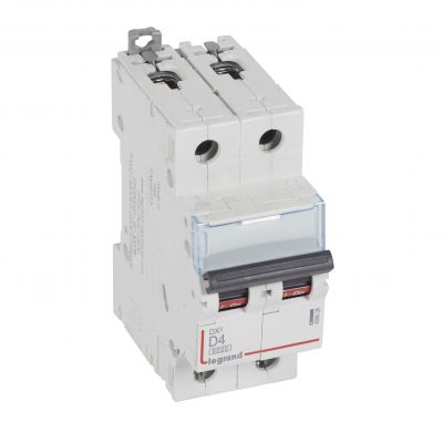Wyłącznik Nadprądowy S 302 2P D4A 6kA DX3 408026 LEGRAND (408026)
