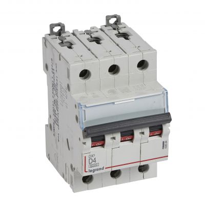 Wyłącznik Nadprądowy S 303 3P D4A 6kA DX3 408084 LEGRAND (408084)