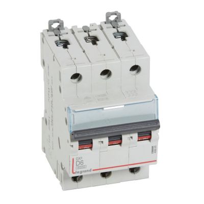 Wyłącznik Nadprądowy S 303 3P D6A 6kA DX3 408085 LEGRAND (408085)