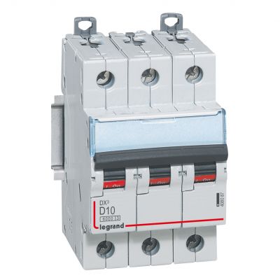Wyłącznik Nadprądowy S 303 3P D10A 6kA DX3 408087 LEGRAND (408087)