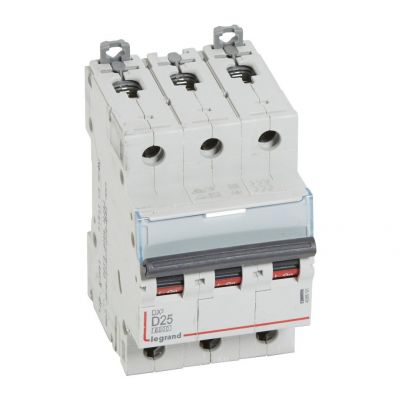 Wyłącznik Nadprądowy S 303 3P D25A 6kA DX3 408091 LEGRAND (408091)