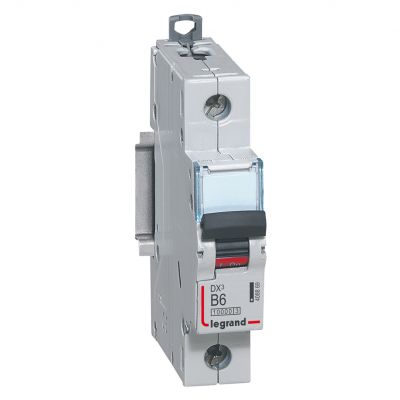 Wyłącznik Nadprądowy S 311 1P B6A 10000A DX3 408869 LEGRAND (408869)