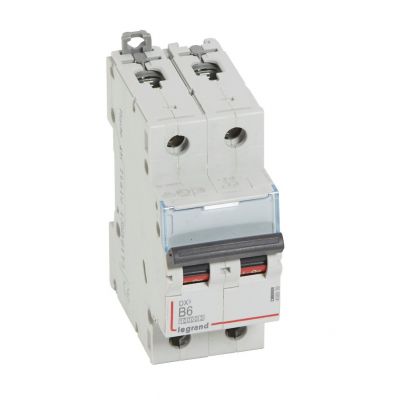 Wyłącznik Nadprądowy S 312 2P B6A 10000A DX3 408939 LEGRAND (408939)