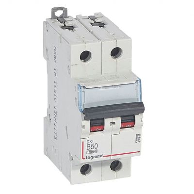 Wyłącznik Nadprądowy S 312 2P B50A 10000A DX3 408947 LEGRAND (408947)