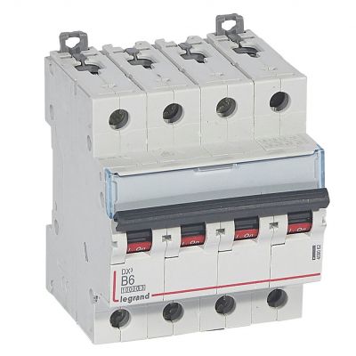 Wyłącznik Nadprądowy S 314 4P B6A 10000A DX3 409062 LEGRAND (409062)