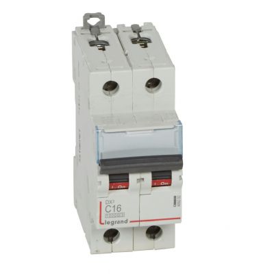 Wyłącznik Nadprądowy S 312 2P C16A 10000A DX3 409202 LEGRAND (409202)