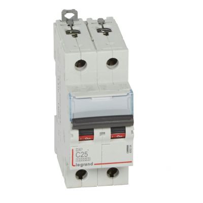 Wyłącznik Nadprądowy S 312 2P C25A 10000A DX3 409204 LEGRAND (409204)