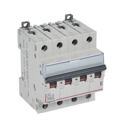 Wyłącznik Nadprądowy S 314 4P C0,5A 10000A DX3 409328 LEGRAND (409328)