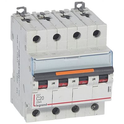 Wyłącznik Nadprądowy S324 C20 4P 20A 25Ka DX3 409795 LEGRAND (409795)