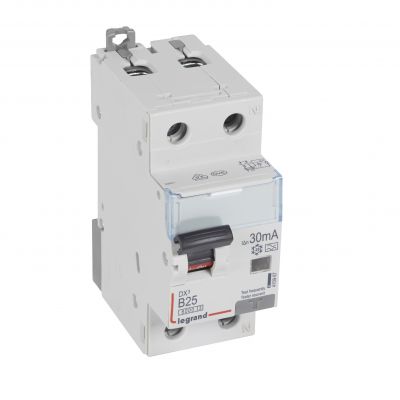 Wyłącznik Różnicowo-Nadprądowy 2P 25A B 0,03A Typa P312 DX3 410967 LEGRAND (410967)