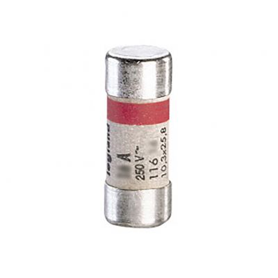 Wkładka Bezpiecznikowa Cylindryczna 10,3x25,8Mm 6A 230V 011606 LEGRAND (011606)