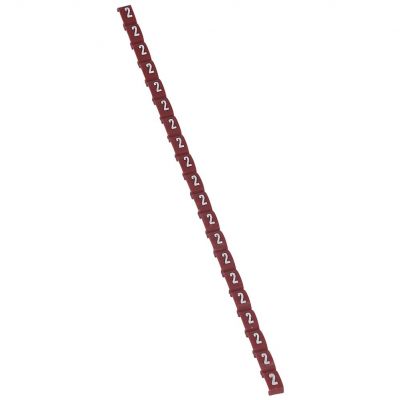 Oznacznik Przewodów Duplix Cyfra /2/ Czerwony /800Szt./ 038402 LEGRAND (038402)