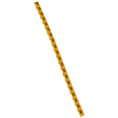 Oznacznik Przewodów Duplix Litera /D/ Żółty /600Szt./ 038413 LEGRAND (038413)