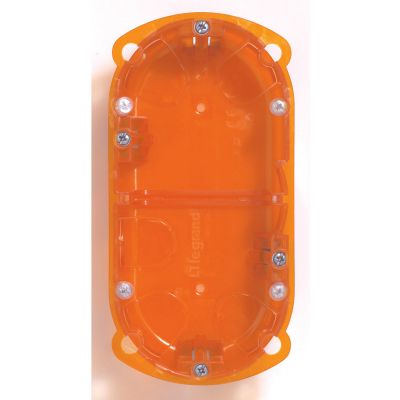 Batibox Puszka Podwójna Dostoswana Do Każdej Ściany 50 Mm 080122 LEGRAND (080122)