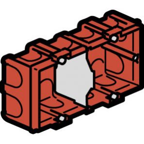 Batibox Puszka Podwójna Przelotowa Do Ścian Murowanych 40 Mm 080142 LEGRAND (080142)